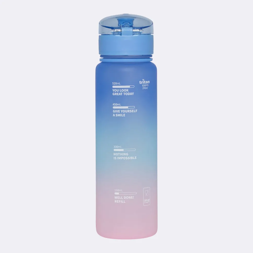 Clearance Drikkeflaske 650 ml, Pink Gradient Spise Og Drikke