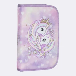 Sale Ettlags pennal med innhold, Unicorn Princess Purple Pennal