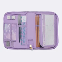 Sale Ettlags pennal med innhold, Unicorn Princess Purple Pennal
