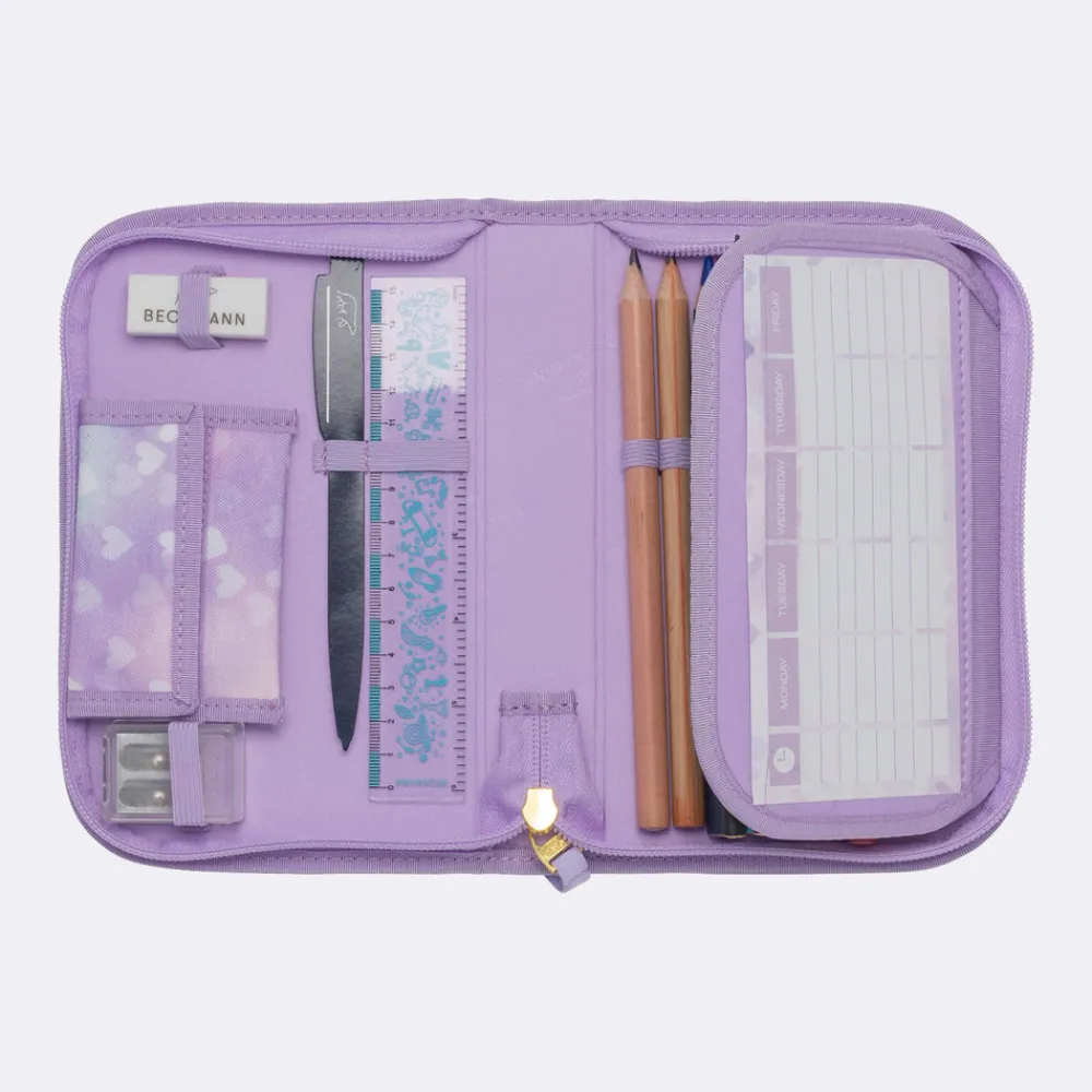Sale Ettlags pennal med innhold, Unicorn Princess Purple Pennal