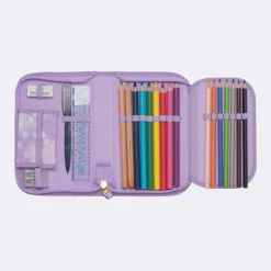 Sale Ettlags pennal med innhold, Unicorn Princess Purple Pennal