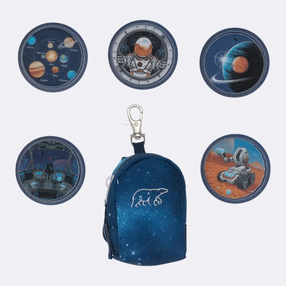 Online Mini-sekk med buttons, Space Mission Tilbehør